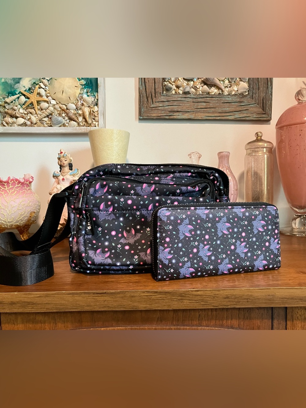 Em and Sprout Bat Bag and Envelope Wallet